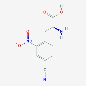 (2S)-2-Amino-3-(4-cyano-2-nitrophenyl)propanoic acid - 