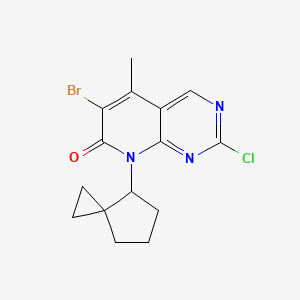 6-Bromo-2-chloro-5-methyl-8-(spiro[2.4]heptan-4-yl)pyrido[2,3-d]pyrimidin-7(8H)-one - 