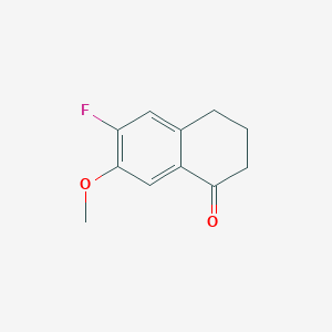 6-fluoro-7-methoxy-3,4-dihydronaphthalen-1(2H)-one - 345-08-4