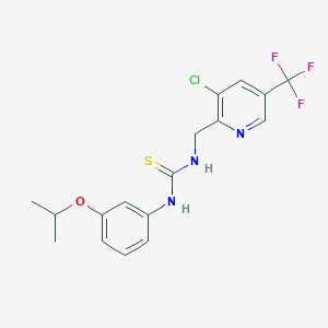 1-((3-Chloro-5-(trifluoromethyl)pyridin-2-yl)methyl)-3-(3-isopropoxyphenyl)thiourea - 