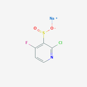 Sodium 2-chloro-4-fluoropyridine-3-sulfinate - 