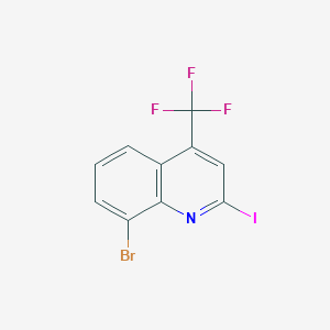 8-Bromo-2-iodo-4-(trifluoromethyl)quinoline - 