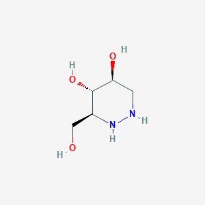 (3S,4S,5S)-3-(Hydroxymethyl)hexahydropyridazine-4,5-diol - 