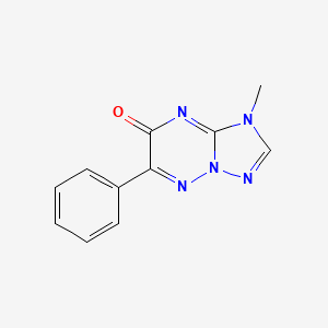 1-Methyl-6-phenyl[1,2,4]triazolo[1,5-b][1,2,4]triazin-7(1H)-one - 89569-72-2