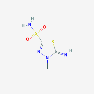 5-Imino-4-methyl-1,3,4-thiadiazole-2-sulfonamide - 86029-46-1