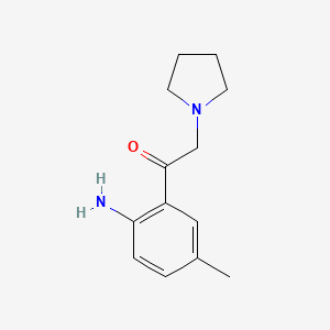 1-(2-Amino-5-methylphenyl)-2-(pyrrolidin-1-yl)ethanone - 