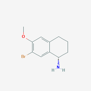 (S)-7-bromo-6-methoxy-1,2,3,4-tetrahydronaphthalen-1-amine hydrochloride - 