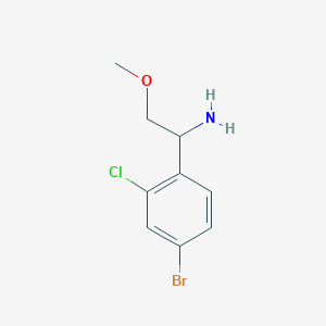 1-(4-Bromo-2-chlorophenyl)-2-methoxyethan-1-amine hydrochloride - 