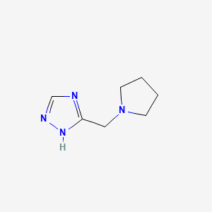 3-(Pyrrolidin-1-ylmethyl)-1H-1,2,4-triazole - 657349-21-8