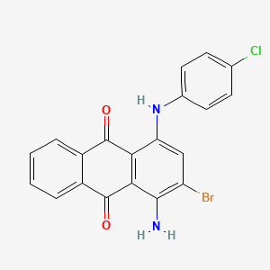 1-Amino-2-bromo-4-(4-chloroanilino)anthracene-9,10-dione - 109931-58-0