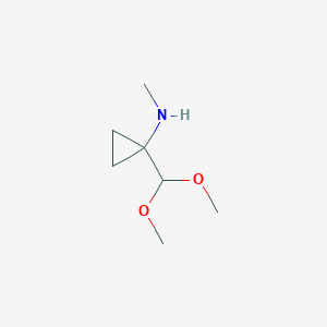 1-(Dimethoxymethyl)-N-methylcyclopropanamine - 