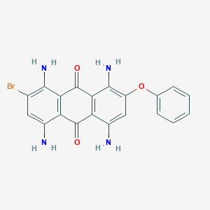 1,4,5,8-Tetraamino-2-bromo-7-phenoxyanthracene-9,10-dione - 88603-02-5