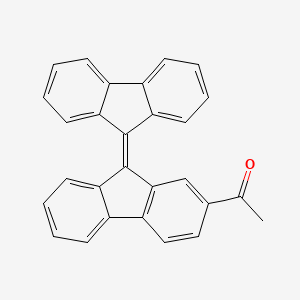 1-[9-(9H-Fluoren-9-ylidene)-9H-fluoren-2-yl]ethan-1-one - 90020-76-1