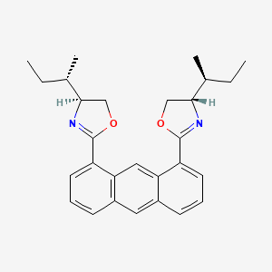 1,8-Bis((S)-4-((S)-sec-butyl)-4,5-dihydrooxazol-2-yl)anthracene - 
