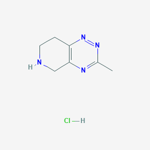 3-Methyl-5,6,7,8-tetrahydropyrido[3,4-e][1,2,4]triazine hydrochloride - 