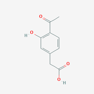 2-(4-Acetyl-3-hydroxyphenyl)aceticacid - 