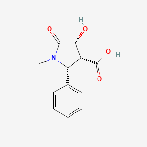 (2R,3R,4R)-4-hydroxy-1-methyl-5-oxo-2-phenylpyrrolidine-3-carboxylic acid - 