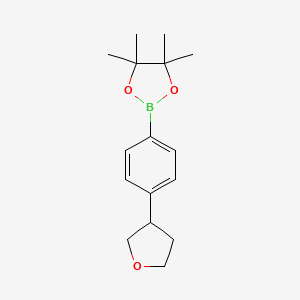 4,4,5,5-Tetramethyl-2-(4-(tetrahydrofuran-3-yl)phenyl)-1,3,2-dioxaborolane - 2222997-41-1