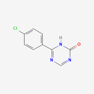 6-(4-Chlorophenyl)-1,3,5-triazin-2(1H)-one - 61709-02-2