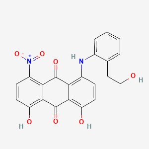 9,10-Anthracenedione, 1,8-dihydroxy-4-(((2-hydroxyethyl)phenyl)amino)-5-nitro- - 82457-17-8