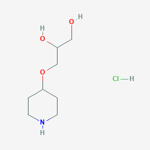 3-(Piperidin-4-yloxy)propane-1,2-diol hcl - 