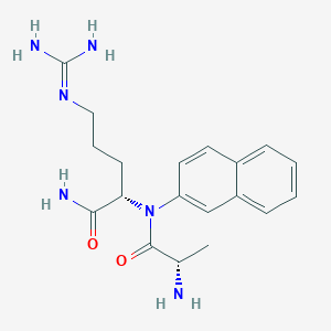 (S)-2-((S)-2-Amino-N-(naphthalen-2-yl)propanamido)-5-guanidinopentanamide - 90836-22-9