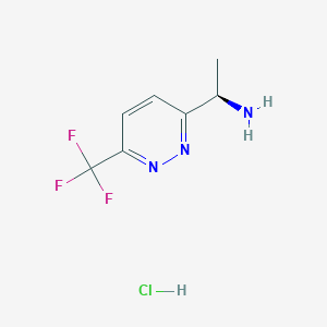 (R)-1-(6-(Trifluoromethyl)pyridazin-3-yl)ethanamine hydrochloride - 