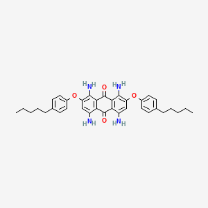 1,4,5,8-Tetraamino-2,7-bis(4-pentylphenoxy)anthracene-9,10-dione - 88600-75-3