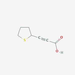 3-(Thiolan-2-yl)prop-2-ynoic acid - 