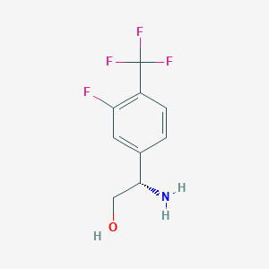 (S)-2-Amino-2-(3-fluoro-4-(trifluoromethyl)phenyl)ethanol - 1213918-01-4