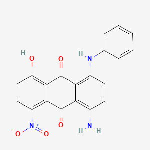 1-Amino-4-anilino-5-hydroxy-8-nitroanthracene-9,10-dione - 29713-41-5