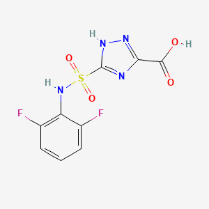 3-(N-(2,6-Difluorophenyl)sulfamoyl)-1H-1,2,4-triazole-5-carboxylic acid - 313963-92-7