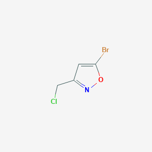5-Bromo-3-(chloromethyl)isoxazole - 