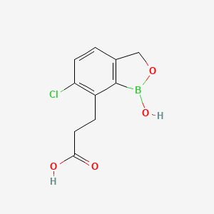 6-Chloro-1,3-dihydro-1-hydroxy-2,1-benzoxaborole-7-propanoic acid - 