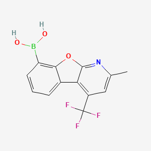 (2-Methyl-4-(trifluoromethyl)benzofuro[2,3-b]pyridin-8-yl)boronic acid - 
