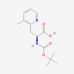 (2S)-2-{[(tert-butoxy)carbonyl]amino}-3-(3-methylpyridin-2-yl)propanoic acid - 