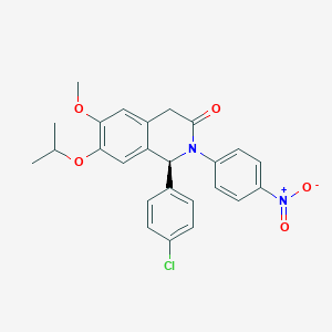 (S)-1-(4-chlorophenyl)-7-isopropoxy-6-methoxy-2-(4-nitrophenyl)-1,2-dihydroisoquinolin-3(4H)-one - 