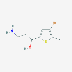 3-Amino-1-(4-bromo-5-methylthiophen-2-yl)propan-1-ol - 