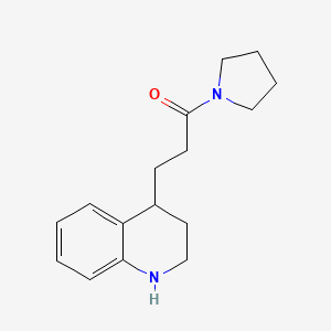 1-(Pyrrolidin-1-yl)-3-(1,2,3,4-tetrahydroquinolin-4-yl)propan-1-one - 1315367-67-9