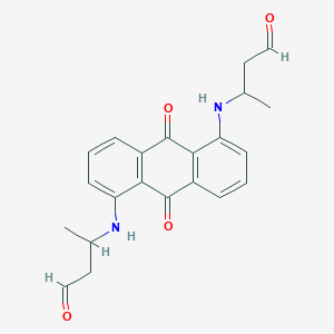 3,3'-((9,10-Dioxo-9,10-dihydroanthracene-1,5-diyl)bis(azanediyl))dibutanal - 89734-96-3