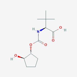 (2S)-2-[[[[(1R,2R)-2-Hydroxycyclopentyl]oxy]carbonyl]amino]-3,3-dimethylbutyric acid - 