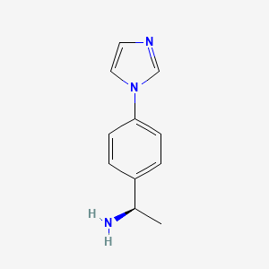 (1R)-1-[4-(1H-imidazol-1-yl)phenyl]ethan-1-amine - 