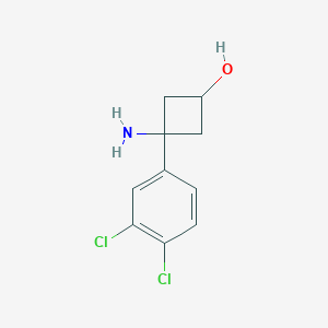 3-Amino-3-(3,4-dichlorophenyl)cyclobutan-1-ol - 