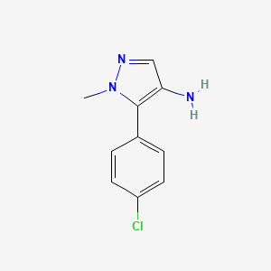5-(4-Chlorophenyl)-1-methyl-1H-pyrazol-4-amine - 