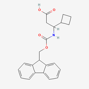 3-Cyclobutyl-3-([(9H-fluoren-9-ylmethoxy)carbonyl]amino)propanoic acid - 954225-67-3
