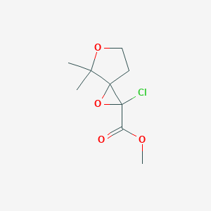 Methyl 2-chloro-4,4-dimethyl-1,5-dioxaspiro[2.4]heptane-2-carboxylate - 