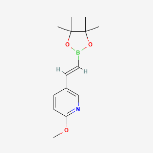 2-methoxy-5-[(E)-2-(tetramethyl-1,3,2-dioxaborolan-2-yl)ethenyl]pyridine - 