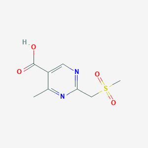 2-(Methanesulfonylmethyl)-4-methylpyrimidine-5-carboxylicacid - 