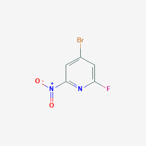 4-Bromo-2-fluoro-6-nitropyridine - 