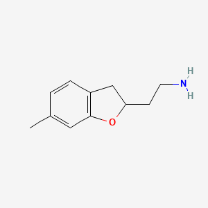 2-(6-Methyl-2,3-dihydro-1-benzofuran-2-yl)ethan-1-amine - 